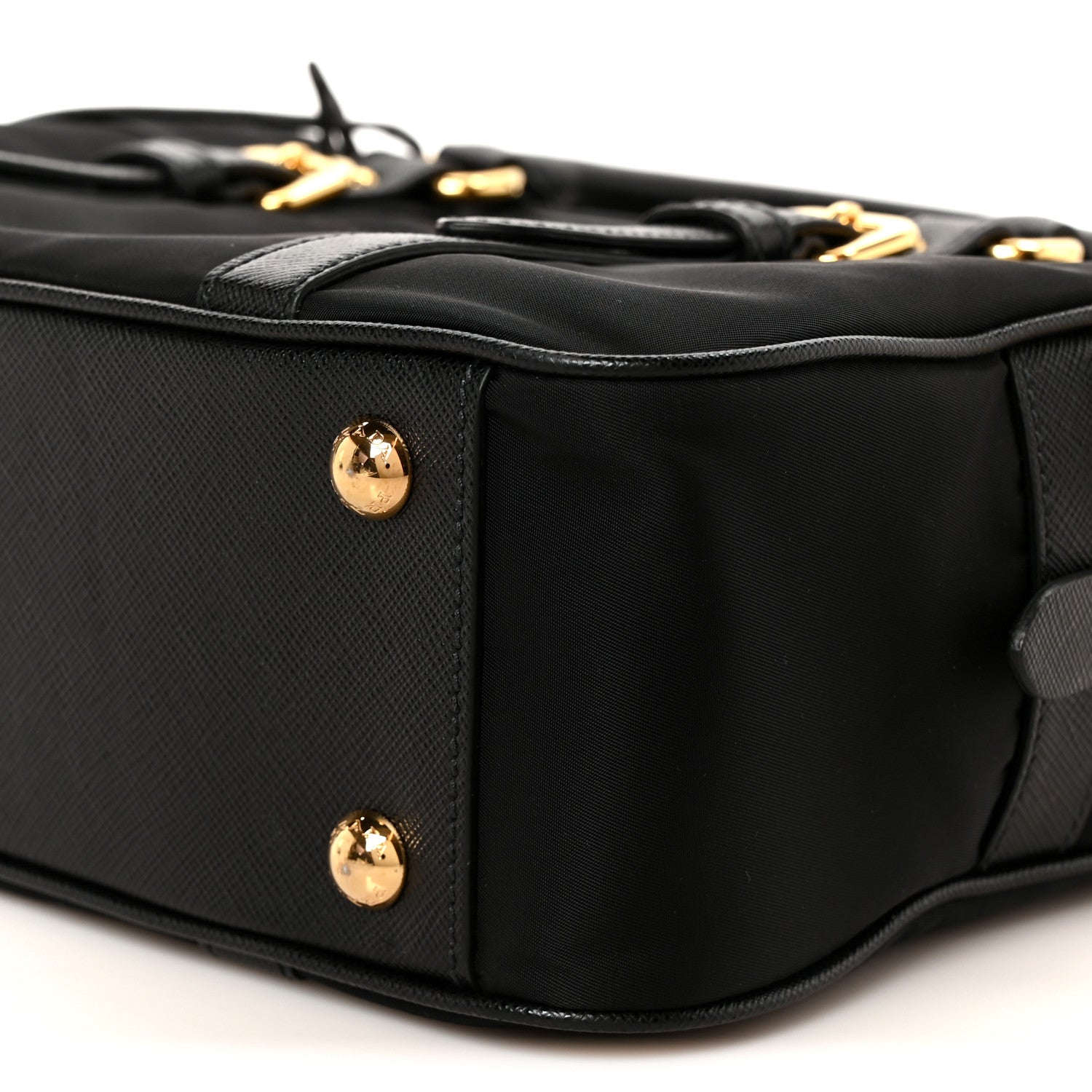 Prada Tessuto Nylon Saffiano Bauletto Black 10 of 10