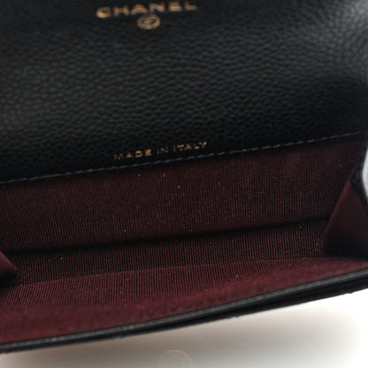 Chanel Caviar Quilted Flap Card Holder Black 5 of 8