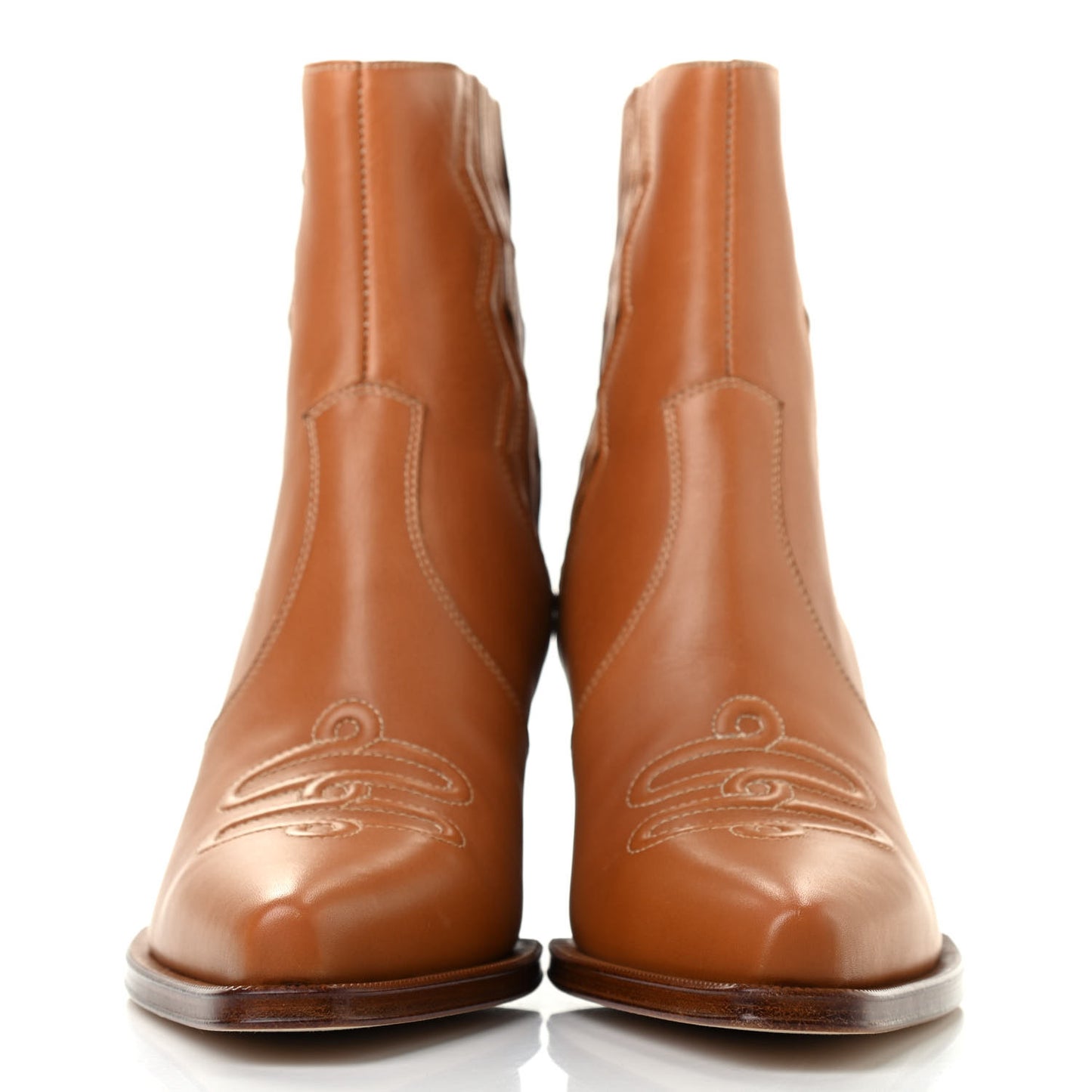 Calfskin Womens Vegas Ankle Boot 38 Naturel