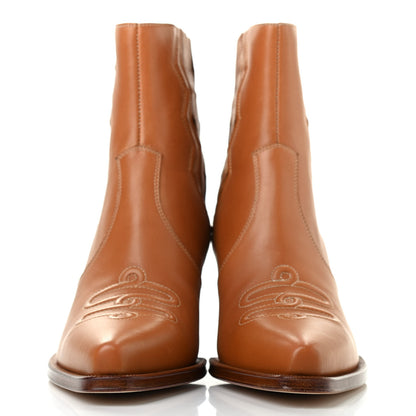 Hermes Calfskin Womens Vegas Ankle Boot 38 Naturel 2 of 8