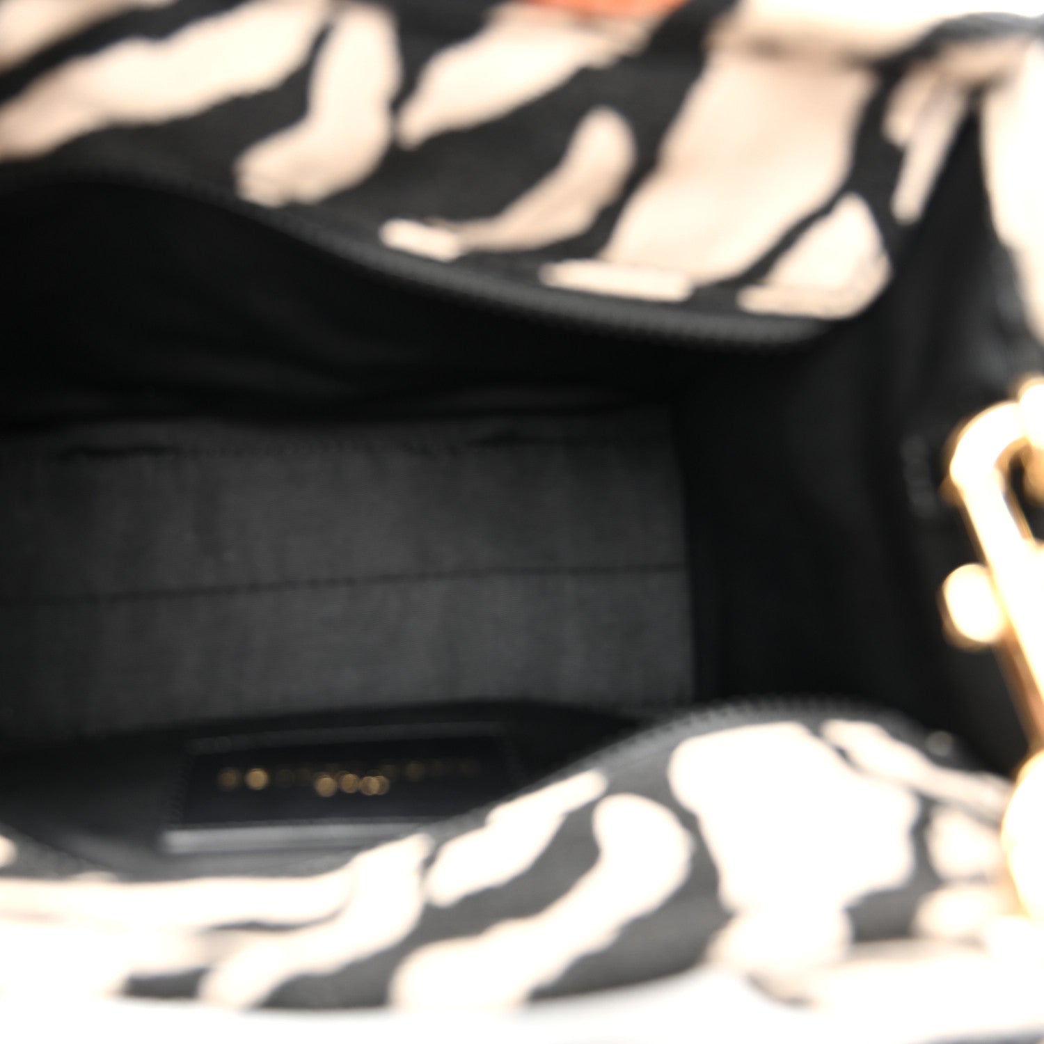 Marc Jacobs Cotton Canvas Zebra Tiger Print Mini The Traveler Tote Bag 5 of 11