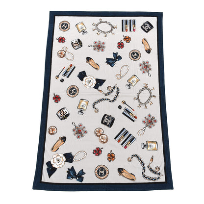 Chanel Terry Cotton Beach Towel Navy 1 of 3
