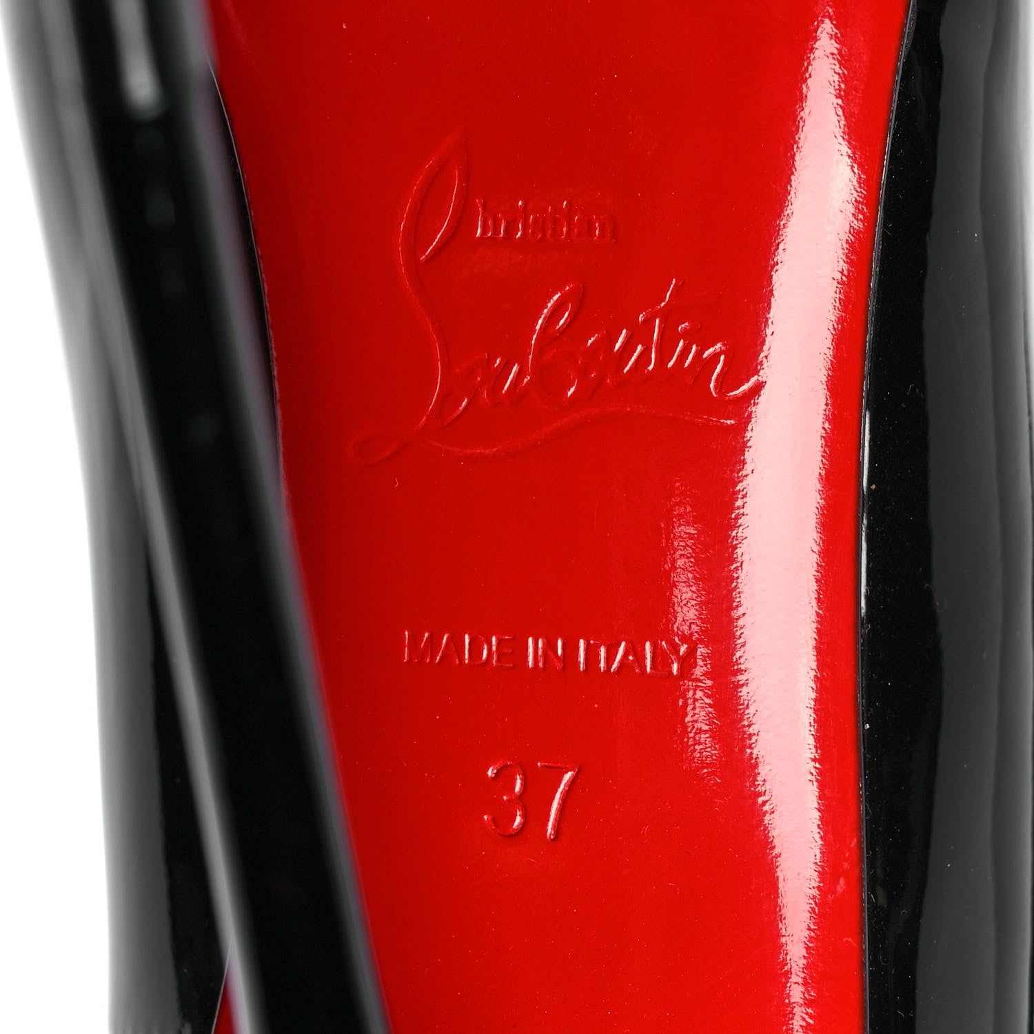 Christian Louboutin Patent Pigalle 100 Pumps 37 Black 6 of 7