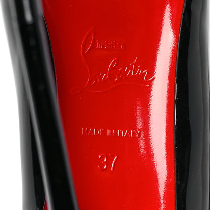 Christian Louboutin Patent Pigalle 100 Pumps 37 Black 6 of 7