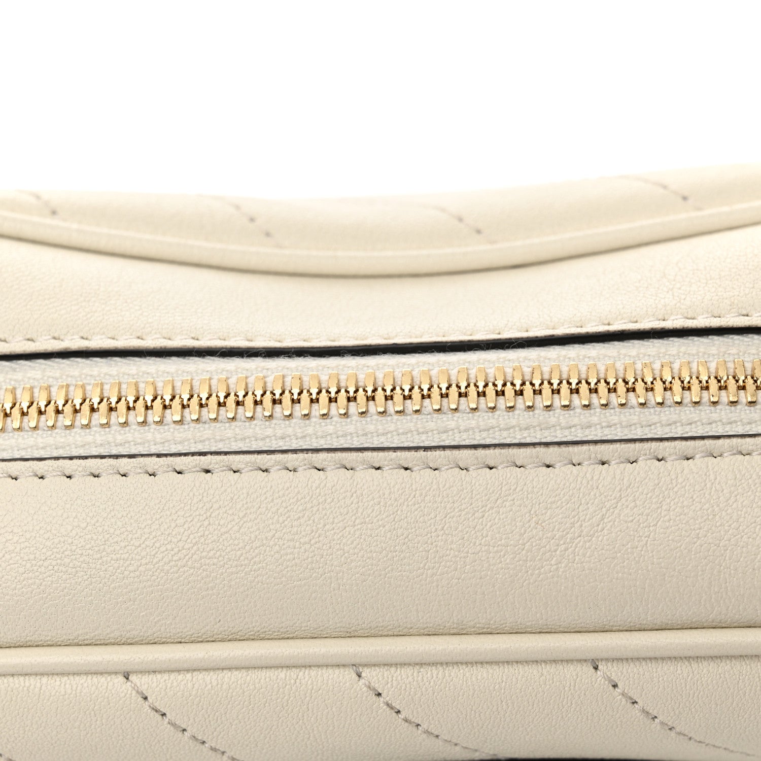 Gucci Sakai Be Green Calfskin Diagonal Stitched Small Blondie Shoulder Bag Mystic White 12 of 12