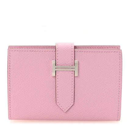 Hermes Epsom Mini Bearn Wallet Mauve Sylvester 1 of 8