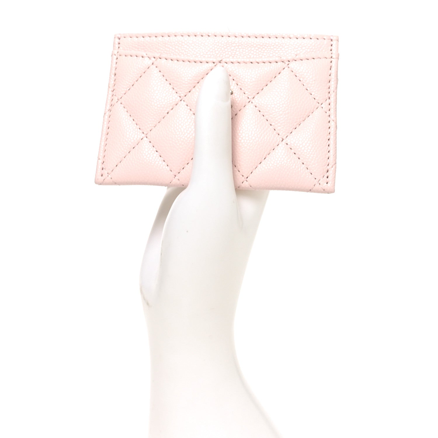 Chanel Caviar Quilted Card Holder Light Pink 2 of 9