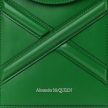 Alexander McQueen Calfskin The Curve Micro Crossbody Pouch Bag Forest Green 7 of 11