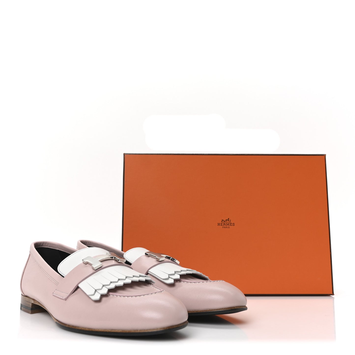 Goatskin Womens Royal Loafers 39 Rose Porcelain White