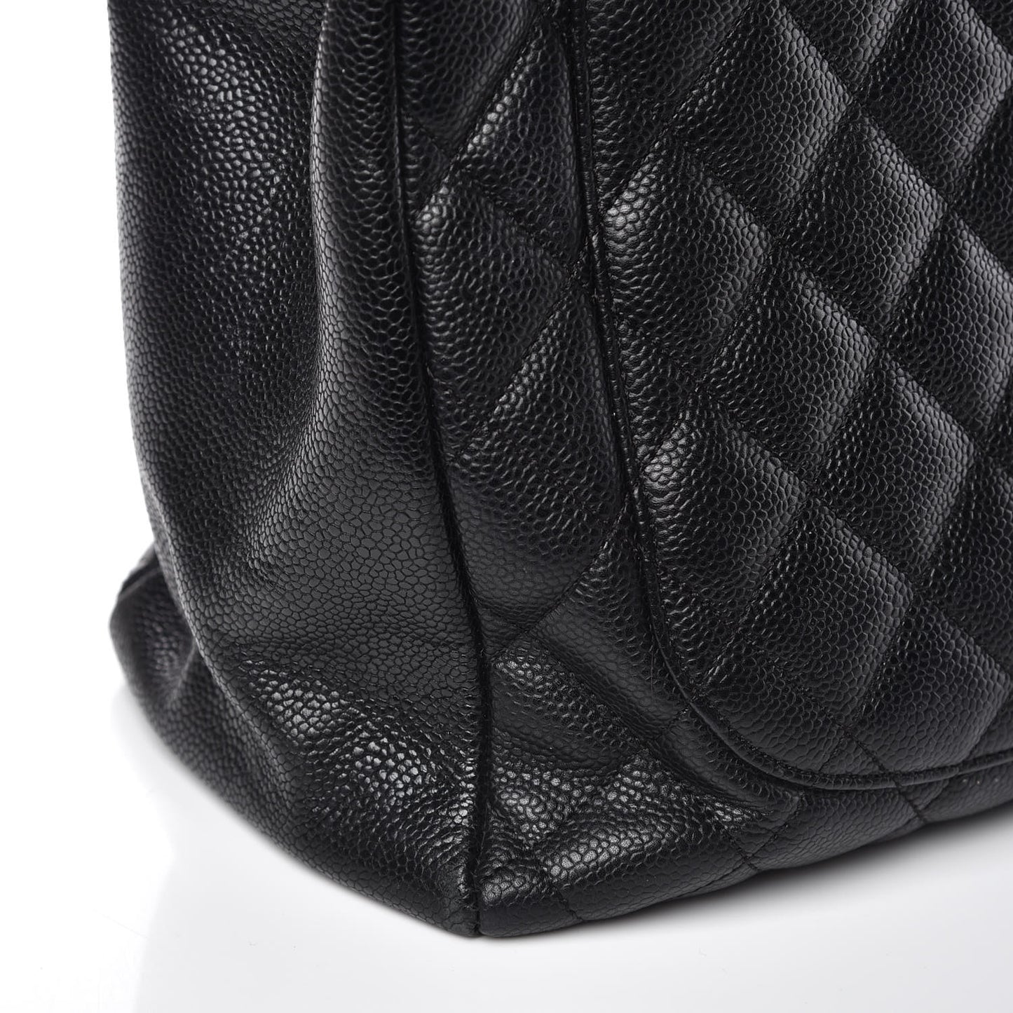 Caviar Quilted Grand Shopping Tote GST Black