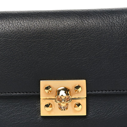 Alexander McQueen Calfskin Skull Mini Clutch Black 13 of 18