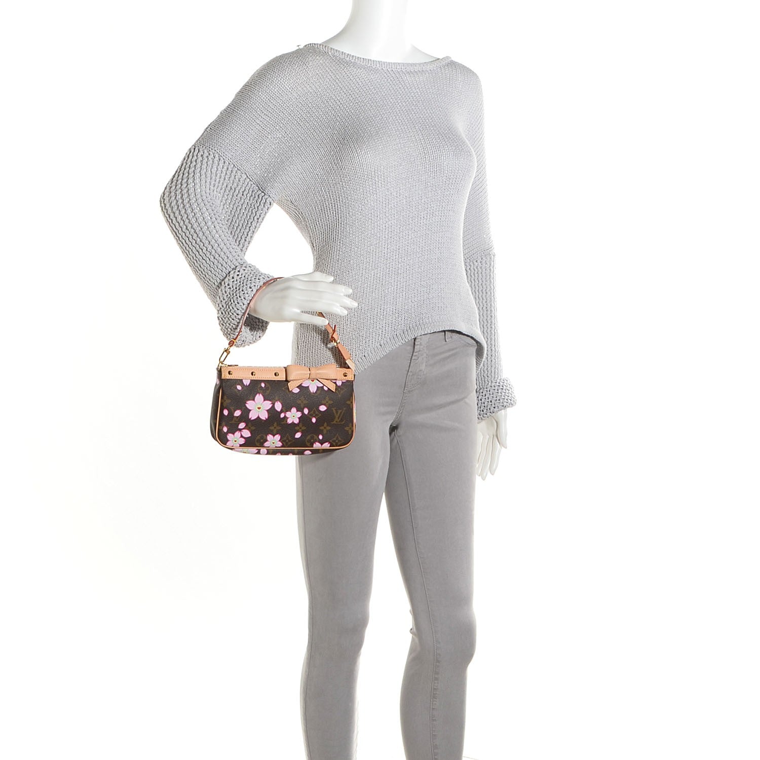 Louis Vuitton Monogram Cherry Blossom Pochette Accessories Brown 2 of 7