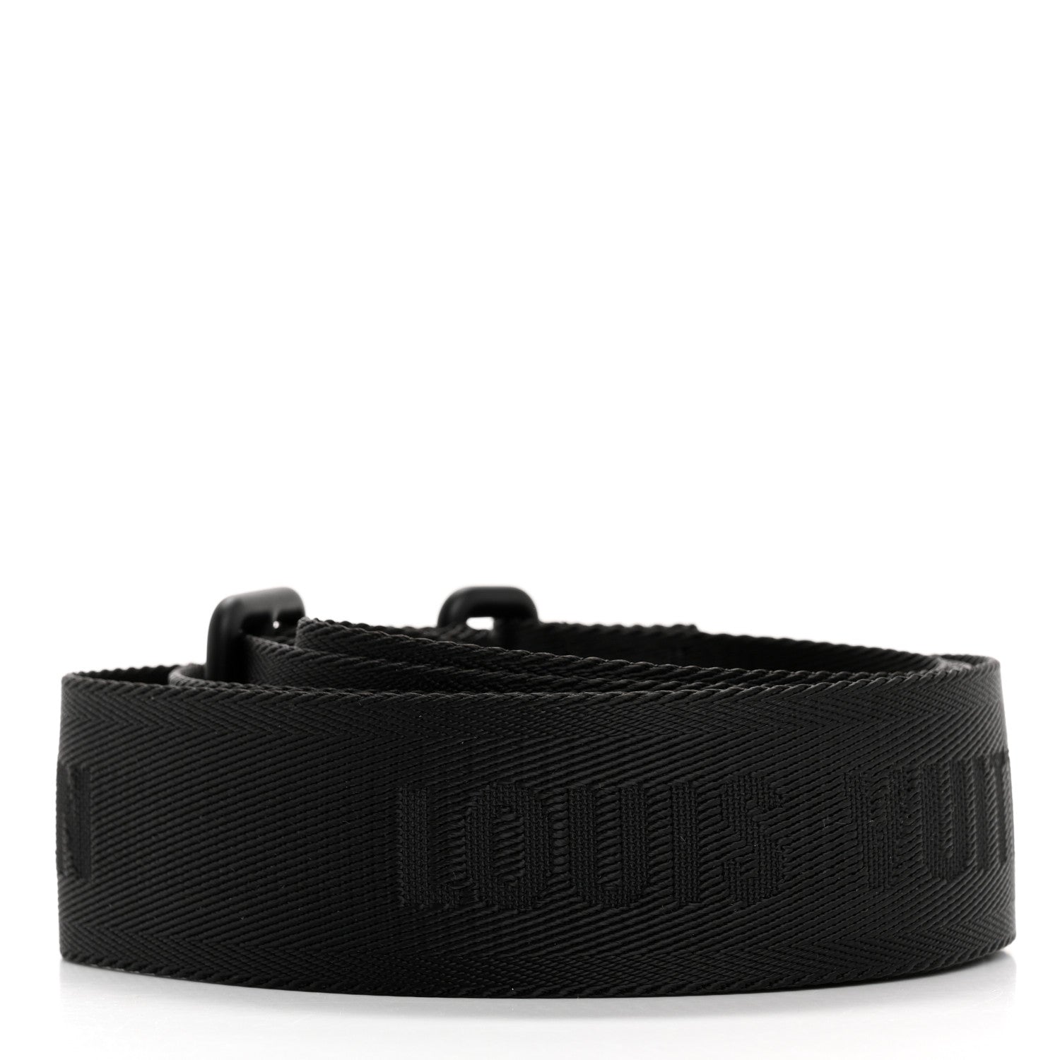 Louis Vuitton Jacquard Canvas Keepall Bandouliere Adjustable Shoulder Strap Black 2 of 4