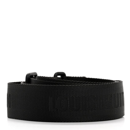 Louis Vuitton Jacquard Canvas Keepall Bandouliere Adjustable Shoulder Strap Black 2 of 4