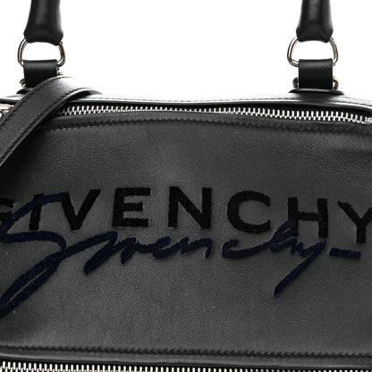 Givenchy Sugar Goatskin Velvet Logo Small Pandora Black 9 of 12