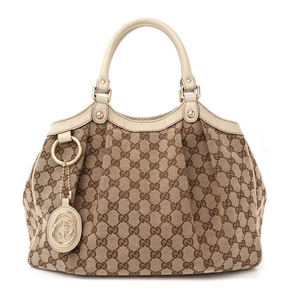 Gucci Monogram Medium Sukey Tote Off White 1 of 14