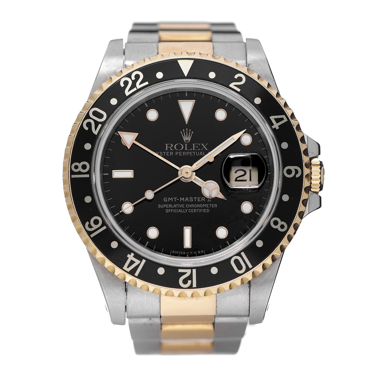 Rolex Stainless Steel 18K Yellow Gold 40mm GMT-Master II Oyster Perpetual Date Watch 16713 1 of 6