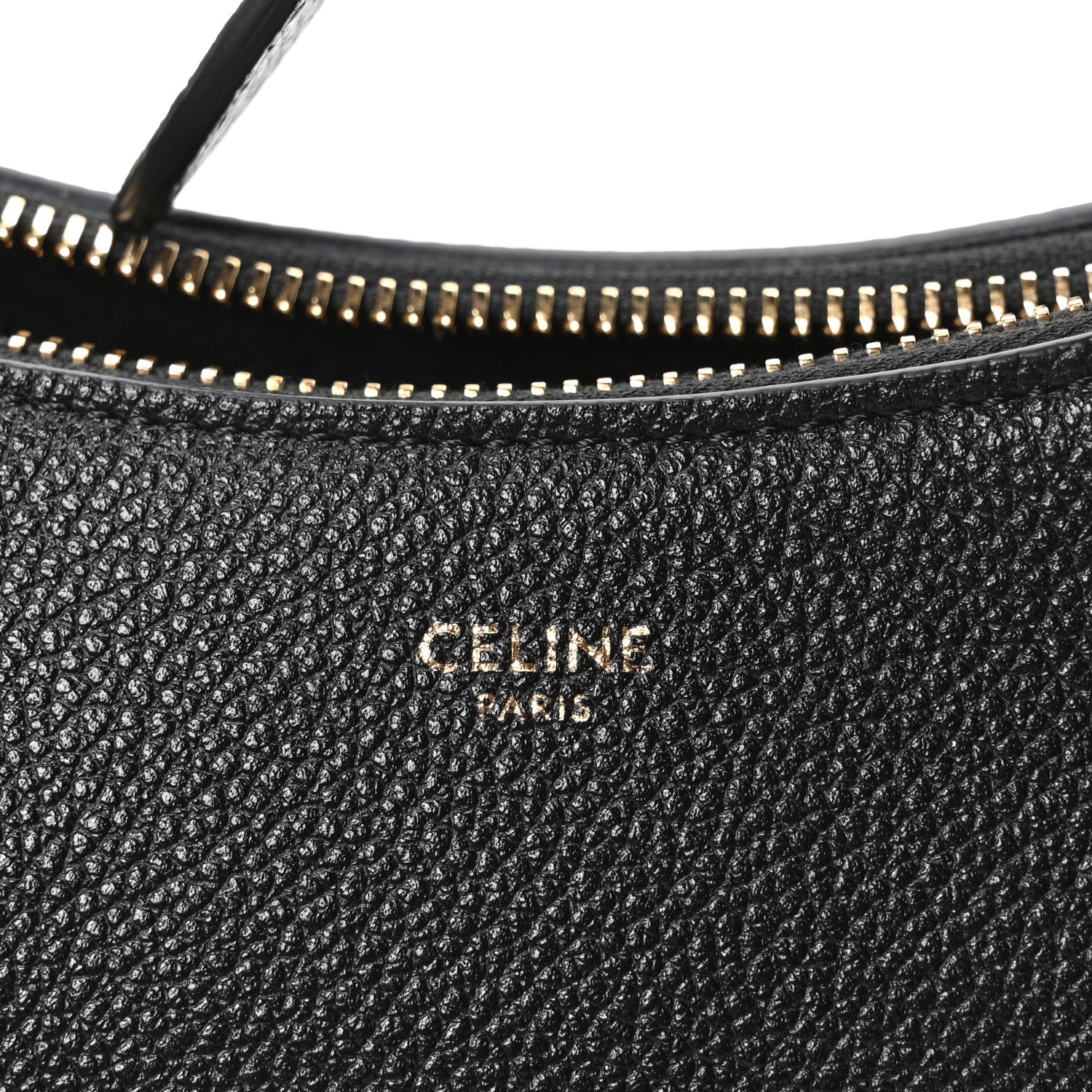 Celine Supple Grained Calfskin Teen Lulu Shoulder Bag Black 6 of 9