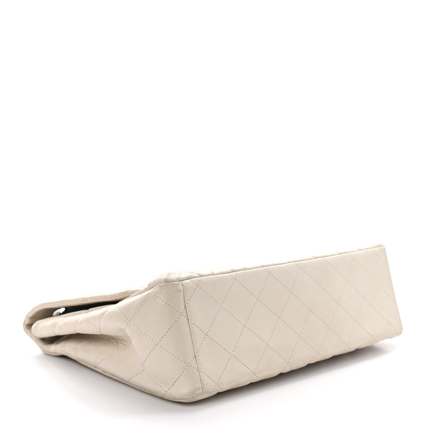 Chanel Lambskin Quilted Maxi Single Flap Beige 4 of 13