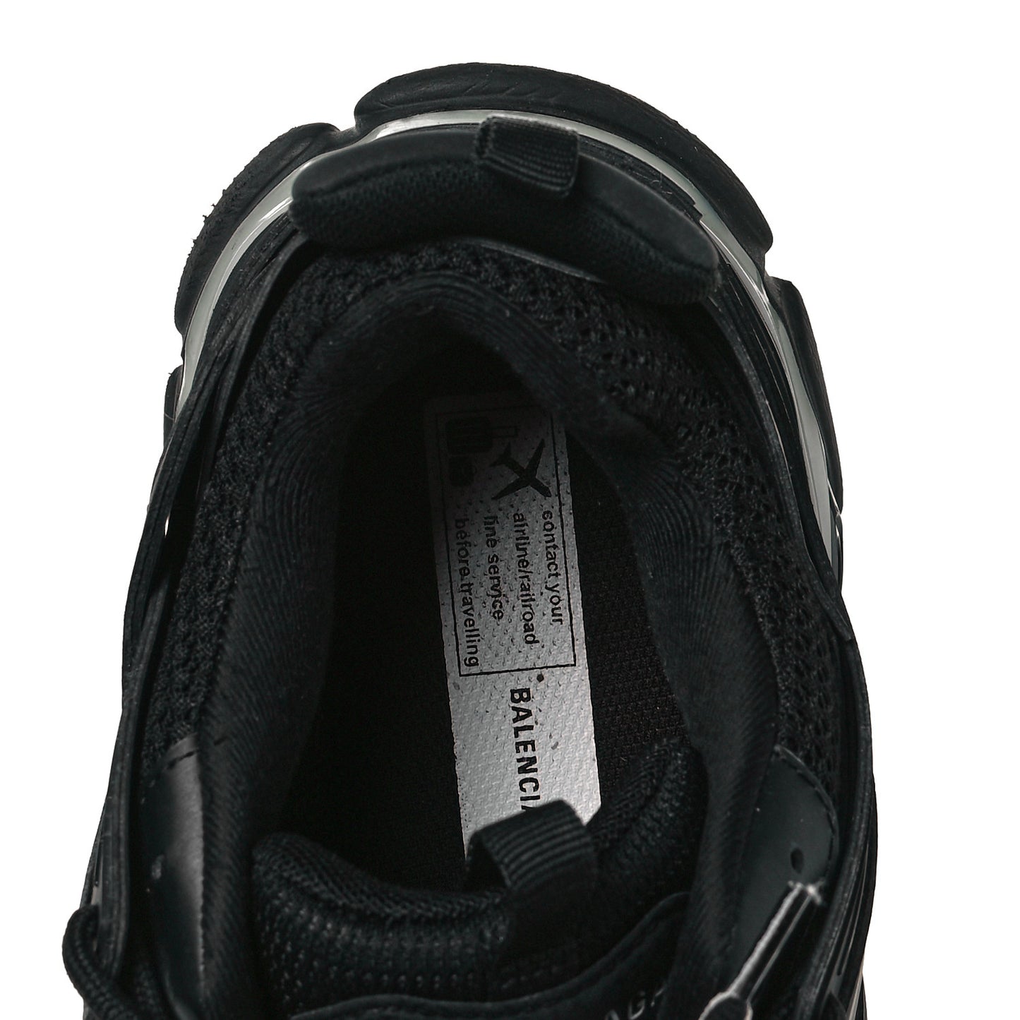 Mesh Nylon Mens Track LED Sneakers 41 Black
