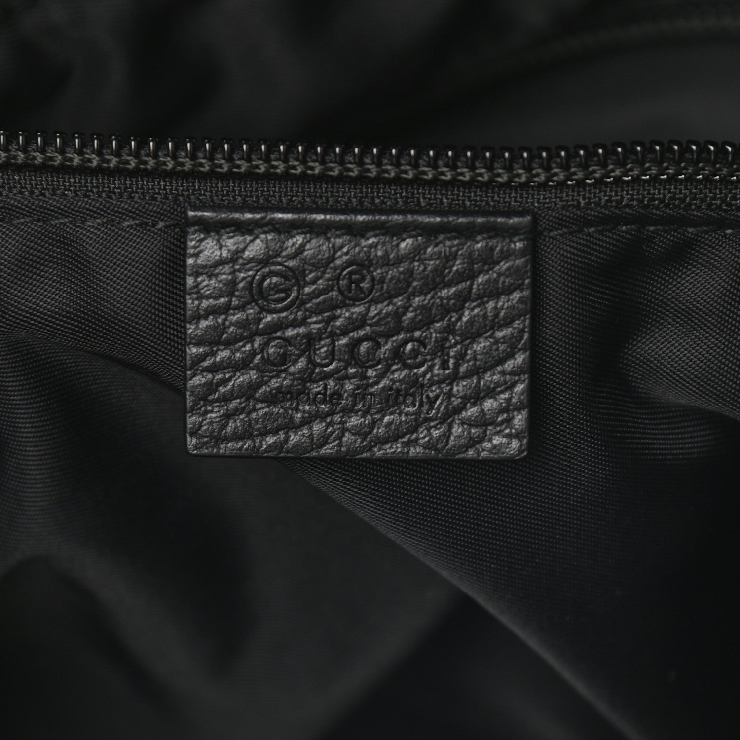 Gucci Nylon Monogram Medium Vertical Tote Black 6 of 9