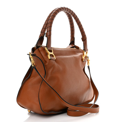 Chloe Calfskin Medium Marcie Satchel Tan 3 of 11