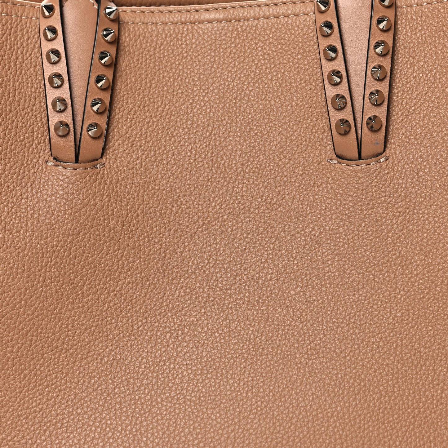 Calfskin Spikes East West Cabata Tote Nude
