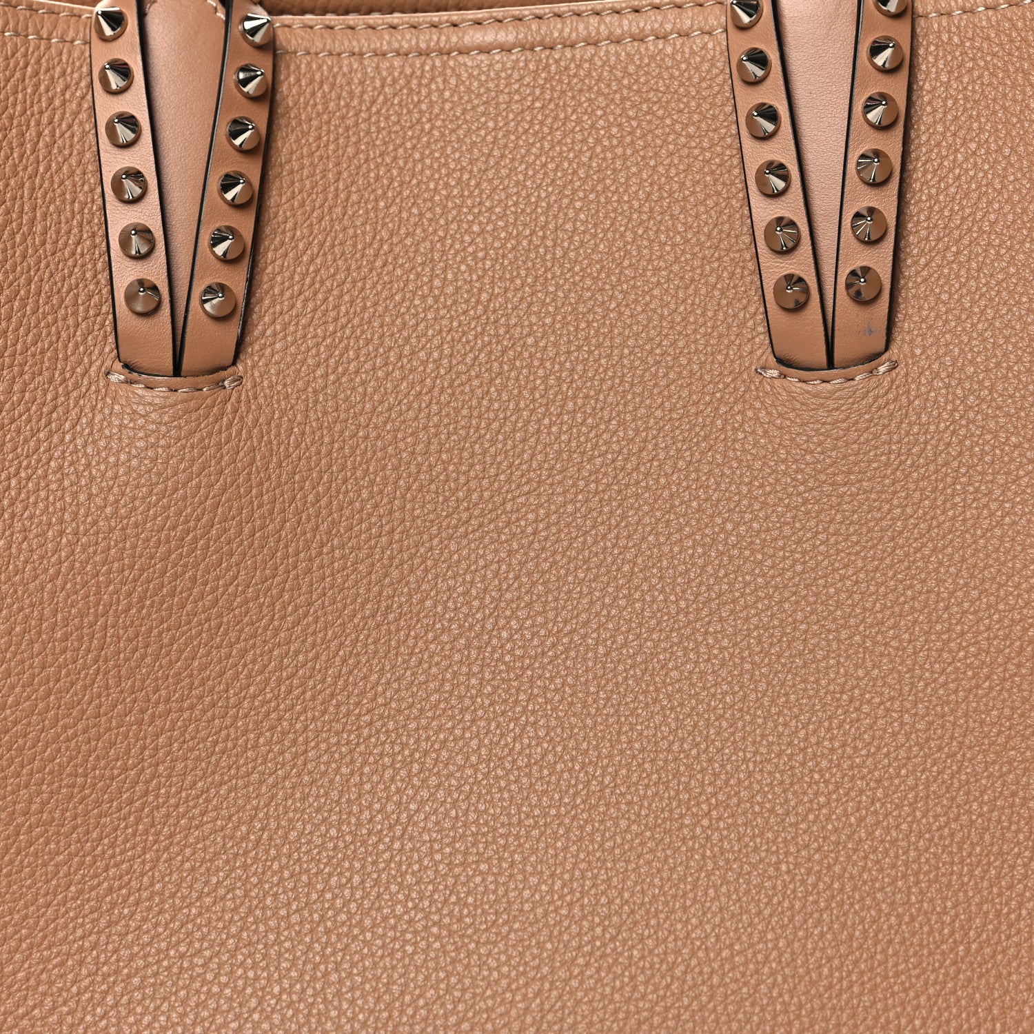 Christian Louboutin Calfskin Spikes East West Cabata Tote Nude 8 of 10
