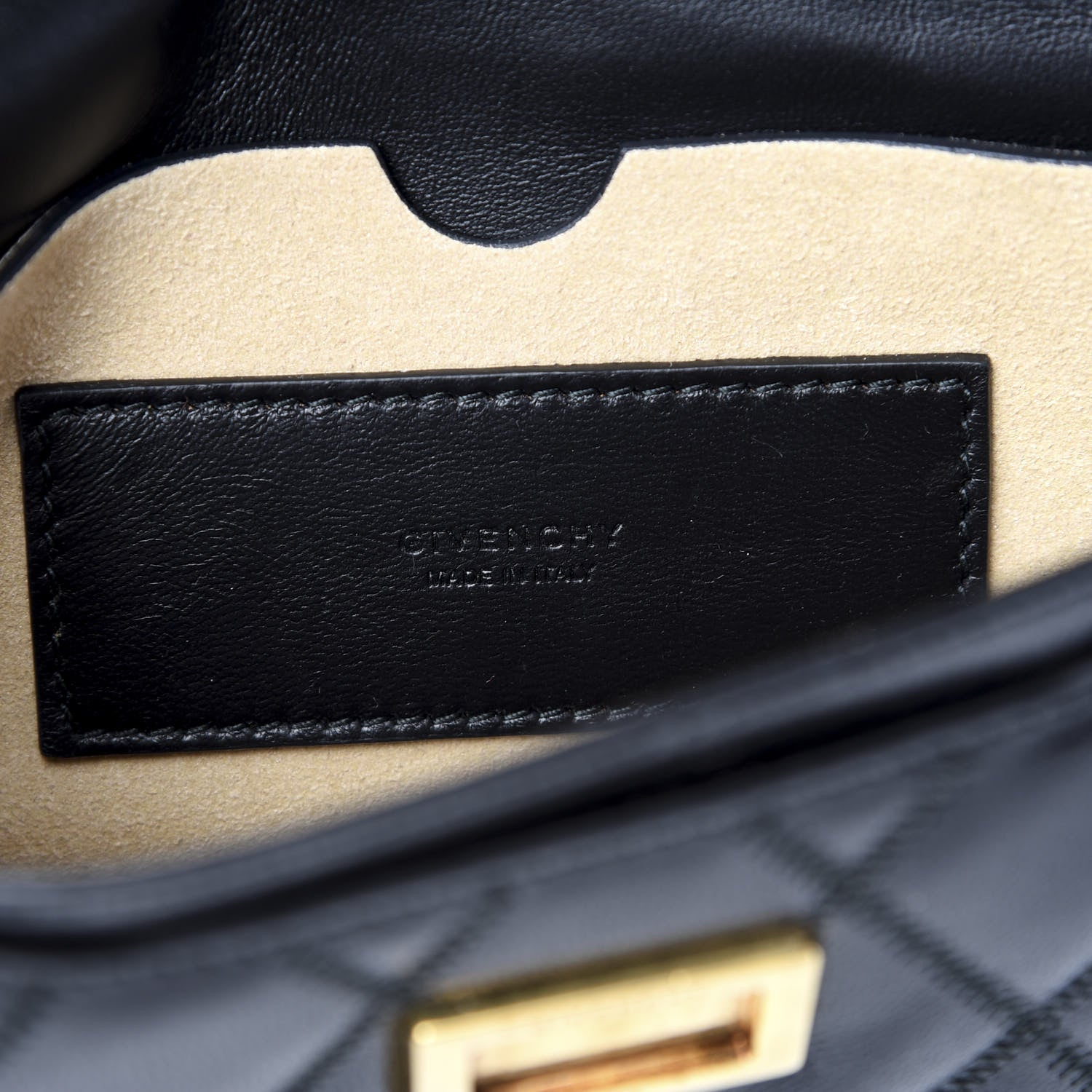 Givenchy Goatskin Quilted GV3 Mini Pocket Convertible Bag Black 7 of 8