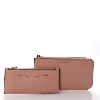 Burberry Grainy Calfskin Zip Around Wallet Pink 3 of 14