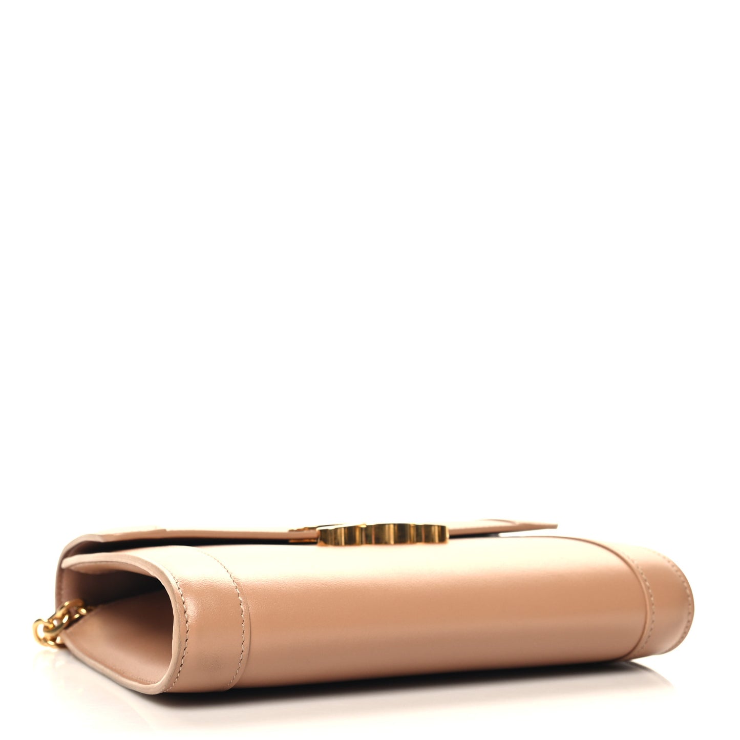 Natural Calfskin Triomphe Strap Bag Nude