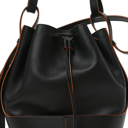 Loewe Calfskin Medium Balloon Bucket Bag Black Tan 7 of 9