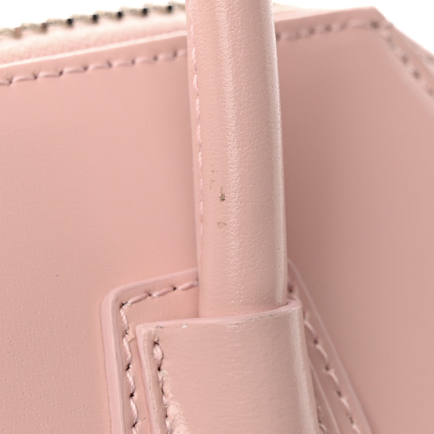Box Calfskin Mini Heart Antigona Top Handle Bag Blush Pink