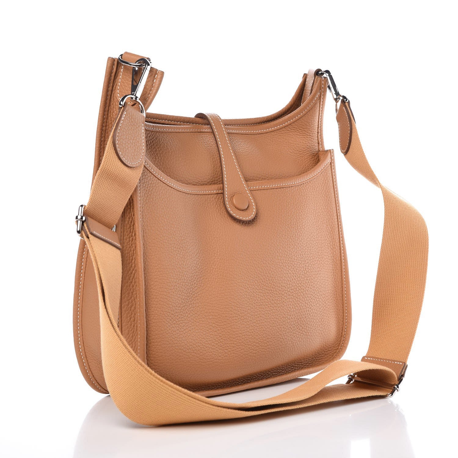 Hermes Taurillon Clemence Evelyne III GM Sable 3 of 7