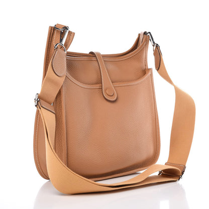 Hermes Taurillon Clemence Evelyne III GM Sable 3 of 7