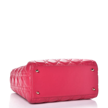 Christian Dior Lambskin Cannage Medium Lady Dior Pink 4 of 7
