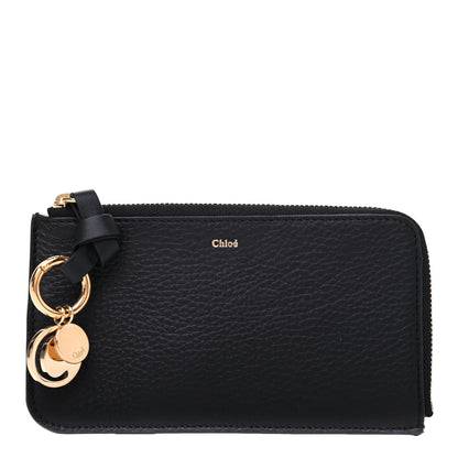 Chloe Calfskin Alphabet Purse Wallet Black 1 of 9