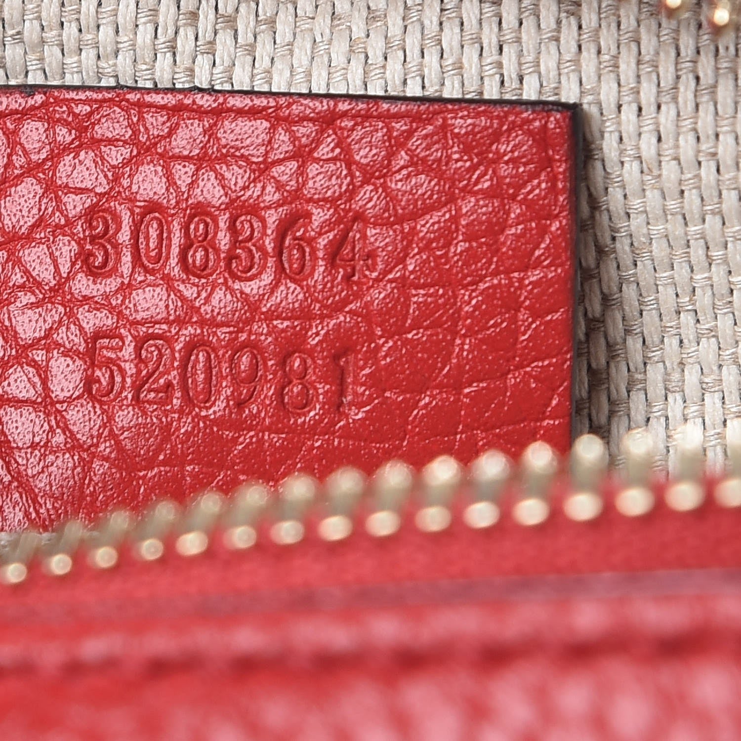 Gucci Pebbled Calfskin Small Soho Disco Bag Tabasco Red 7 of 9