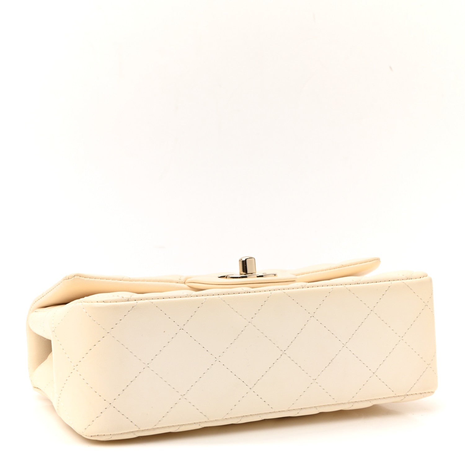 Chanel Lambskin Quilted Mini Rectangular Flap White 4 of 11