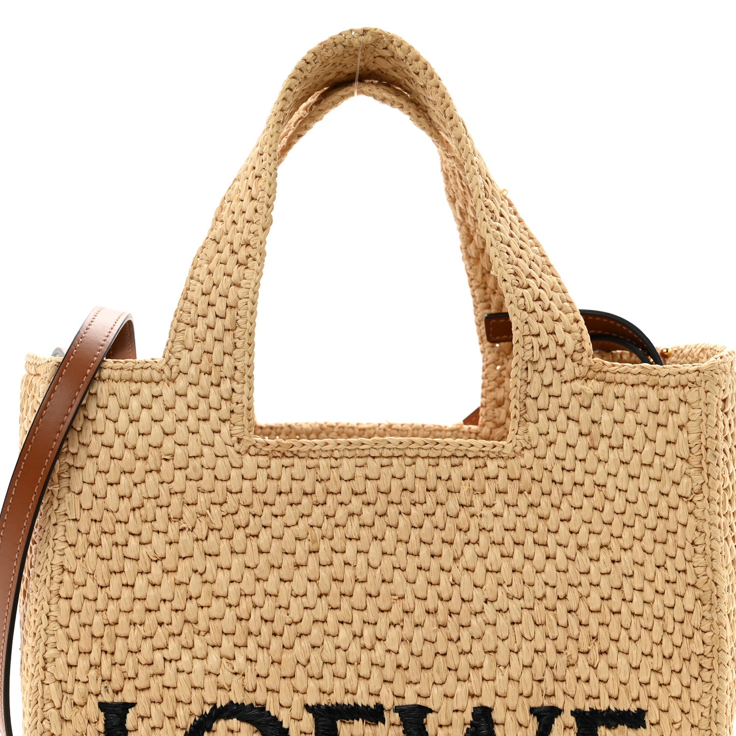 Loewe Raffia Small Paula's Ibiza Logo Tote Natural Tan 6 of 10