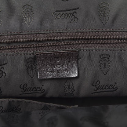 Gucci Crystal Monogram Crest Embossed Tote Brown 6 of 12
