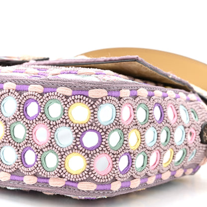 Fendi Elaphe Mirror Specchietti Embroidered Re-Edition Baguette Multicolor 10 of 11