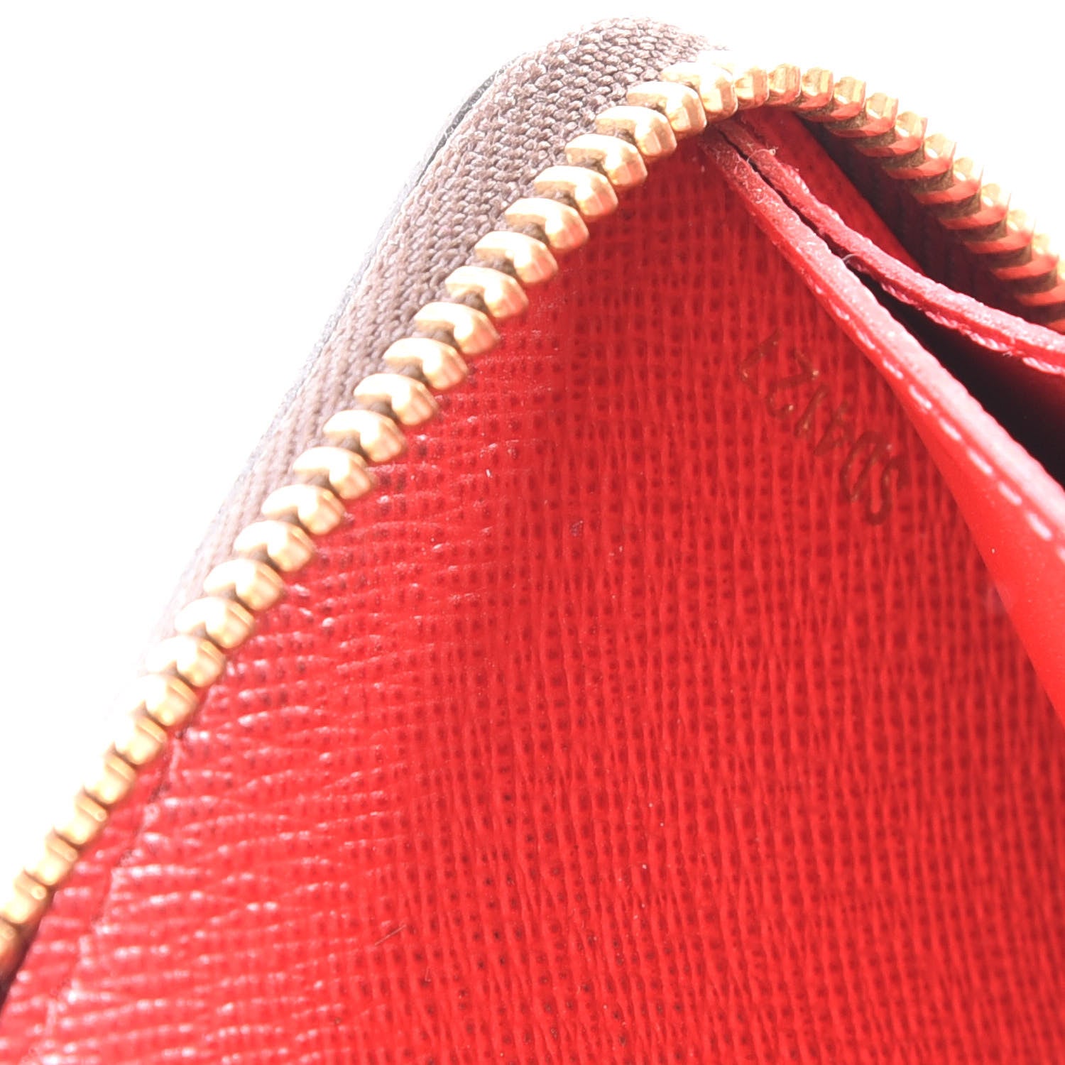Louis Vuitton Damier Ebene Clemence Wallet Cherry 8 of 10