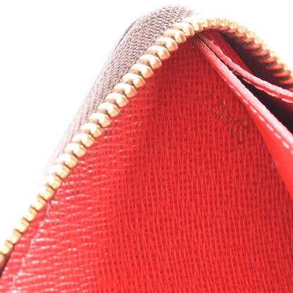 Louis Vuitton Damier Ebene Clemence Wallet Cherry 8 of 10