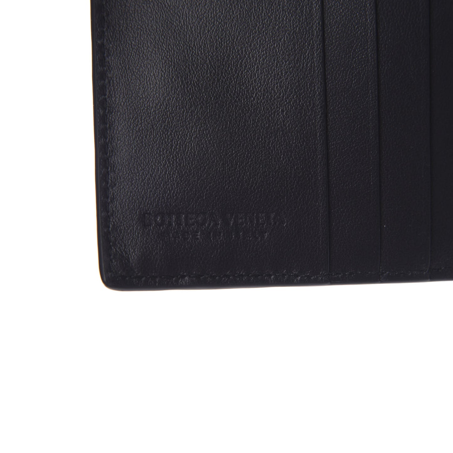 Nappa Maxi Intrecciato Bi-Fold Wallet Black