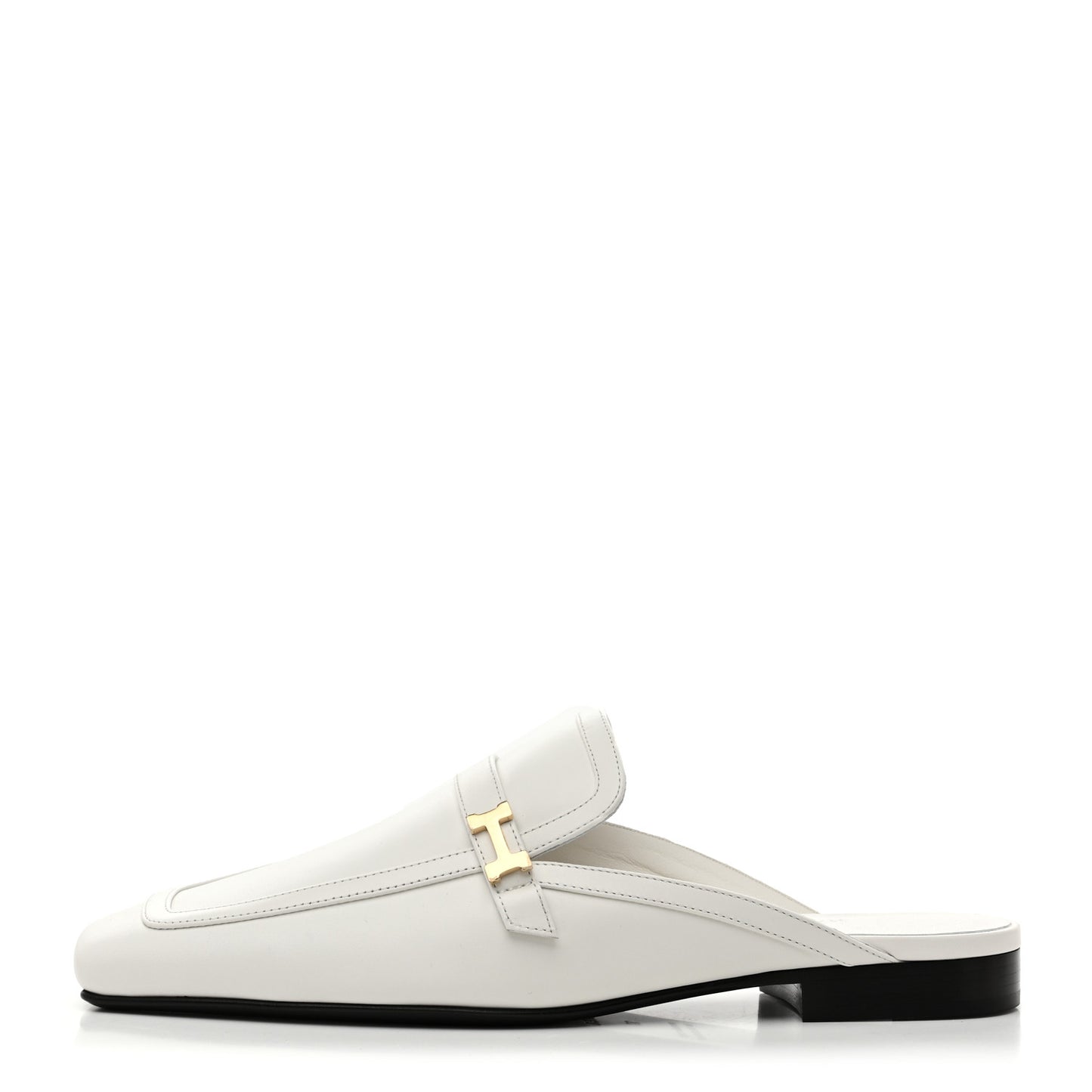 Calfskin Womens Groupie Mules 37 White