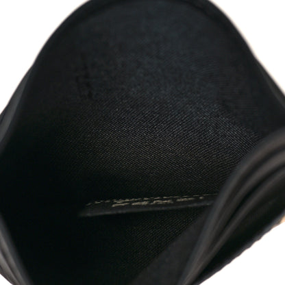 Fendi X SARAH COLEMAN Vitello Grace Light Micro FF Vertigo Embossed Card Holder Yellow Black 5 of 7