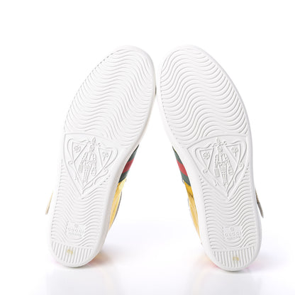 Gucci Metallic Ayers Web Womens New Ace Stripe High Top Sneakers 41.5 Oro 7 of 7