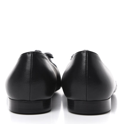 Chanel Lambskin Camellia Ballerina Flats 39 Black 8 of 11