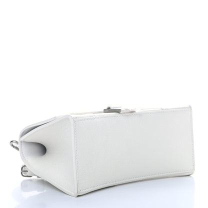 Balenciaga Grained Calfskin Small Hourglass Top Handle Bag White 4 of 11